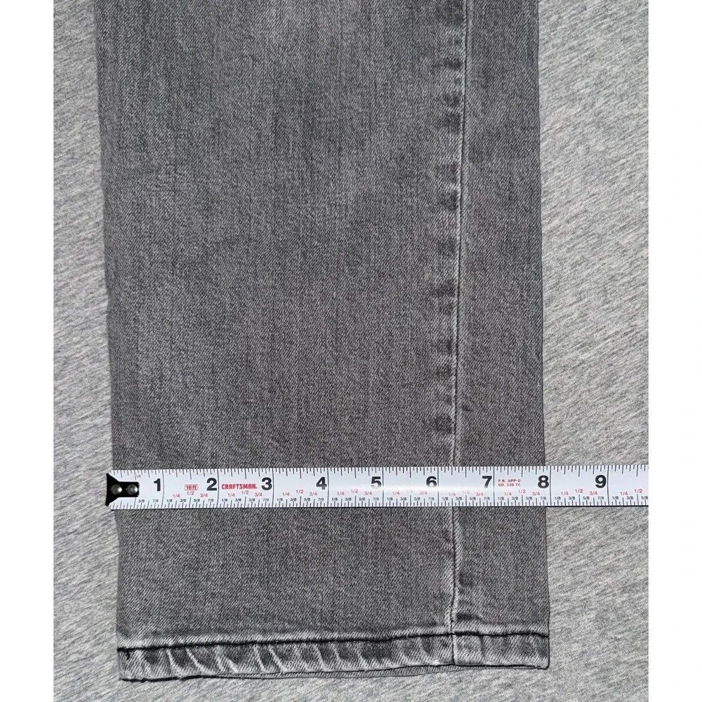 Levi 514 Mens Straight Fit Gray Jeans Size 36x30 Denim Pant Stretch Buttery Soft